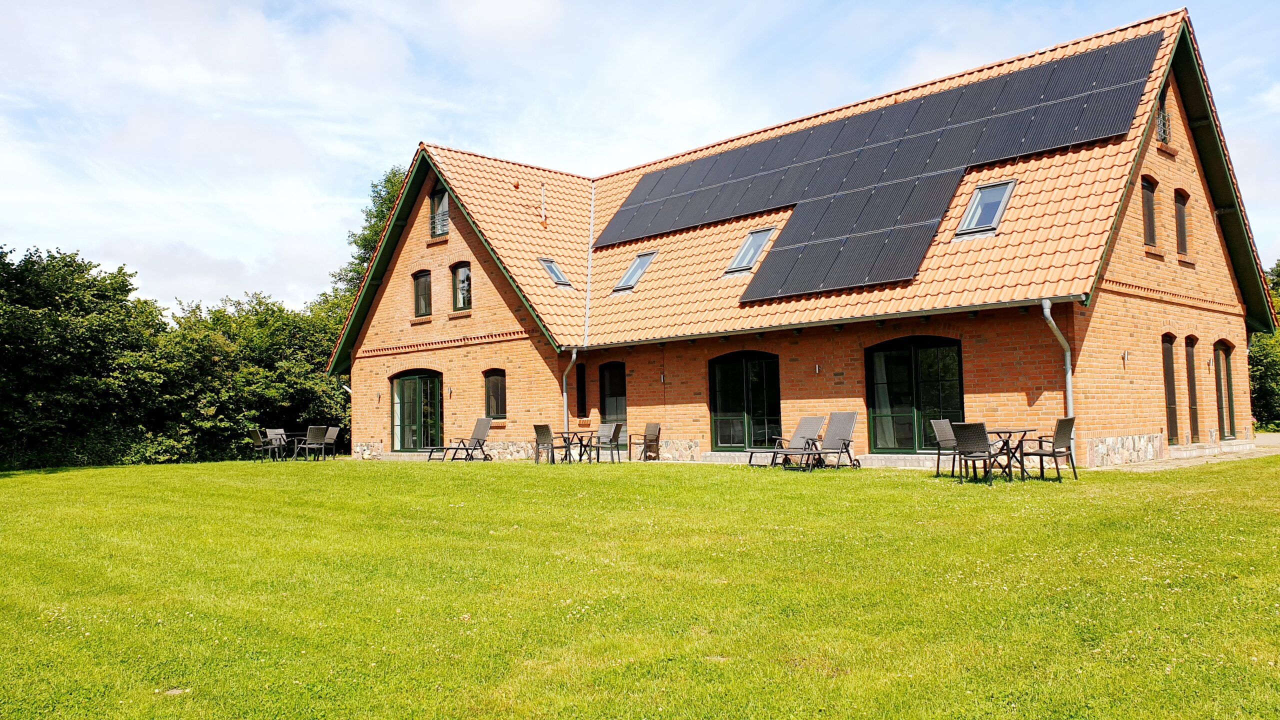 Blick ins Grüne vom Seminarraum