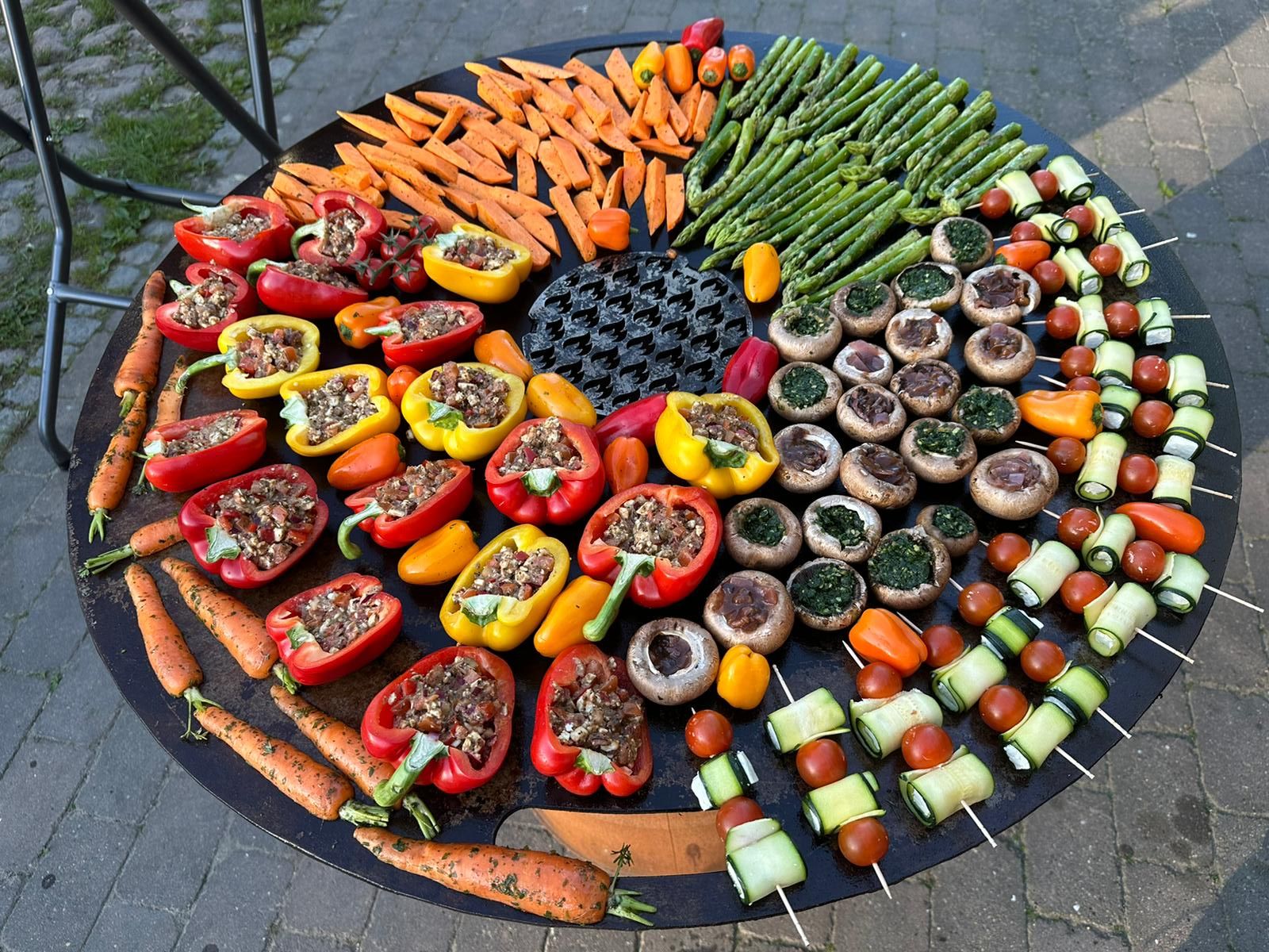 Grillen auf der Planchaplatte