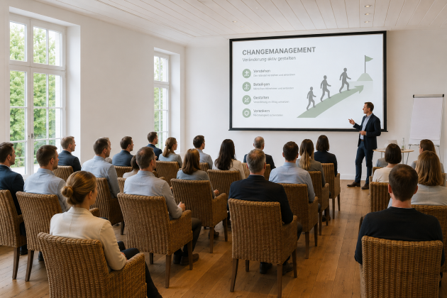 Präsentation im Tagungsraum