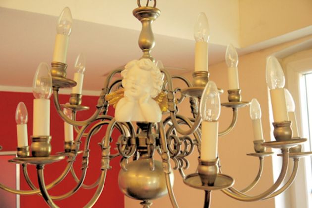 Kronleuchter im Seminarraum